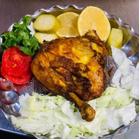خوراک مرغ سرخ شده