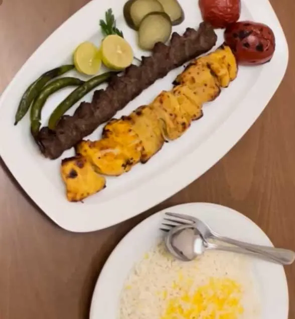 چلو  کباب وزیری