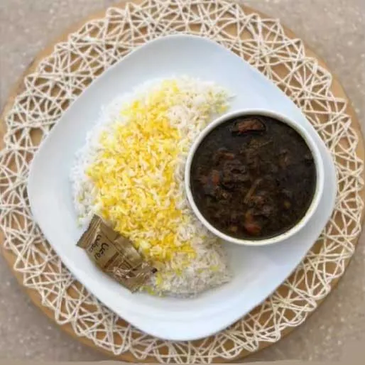 چلو خورشت سبزی