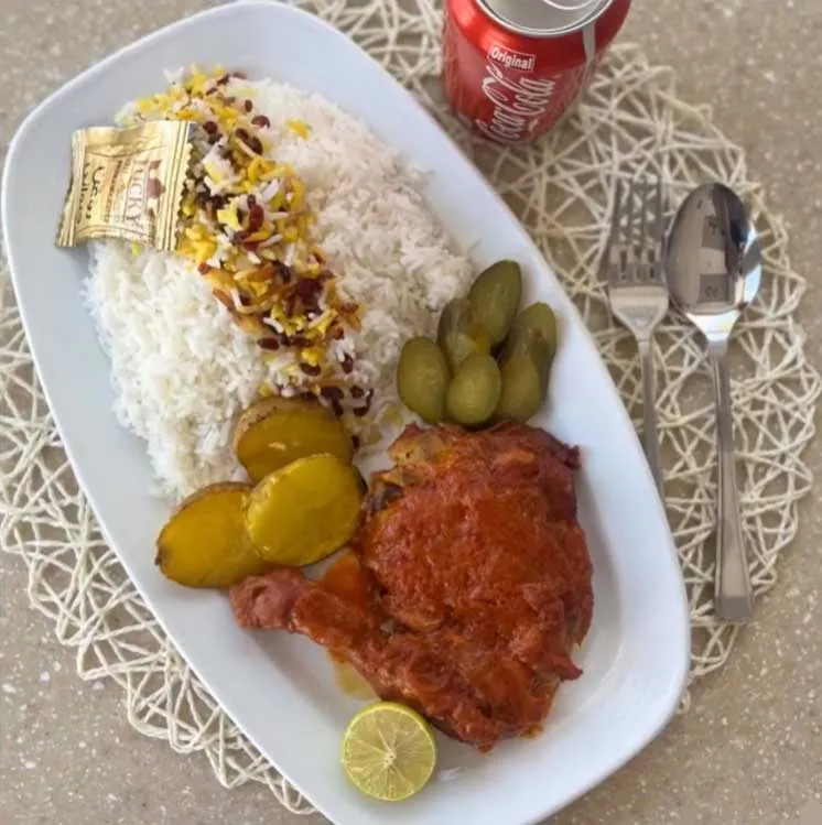 زرشک پلو با مرغ