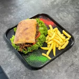 چاپاتای گوشت ریش شده
