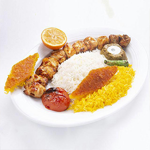 چلو جوجه کباب رول