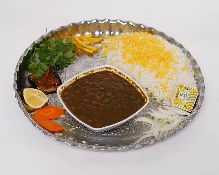 چلو خورشت سبزی