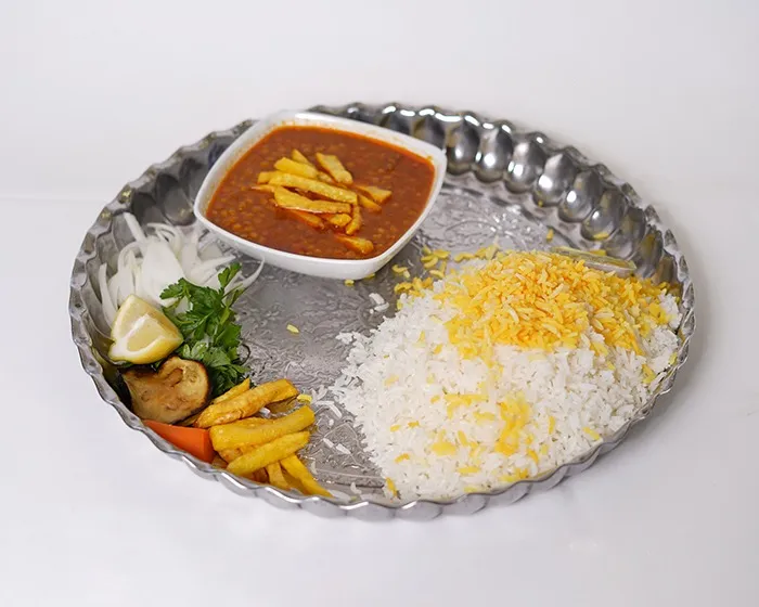 چلو خورشت قیمه