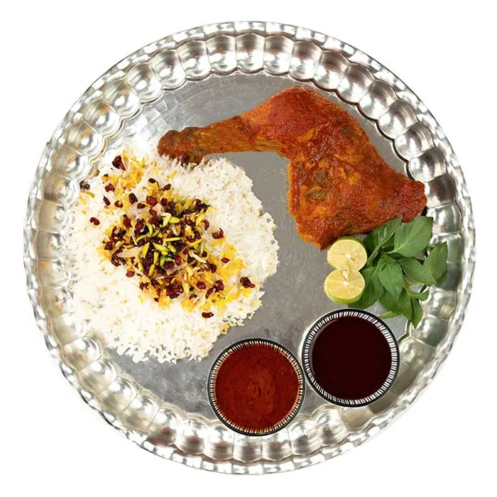 خوراک مرغ زعفرانی