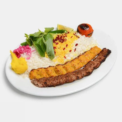 میکس چلو کباب و کوبیده مرغ-200 گرمی مجلسی